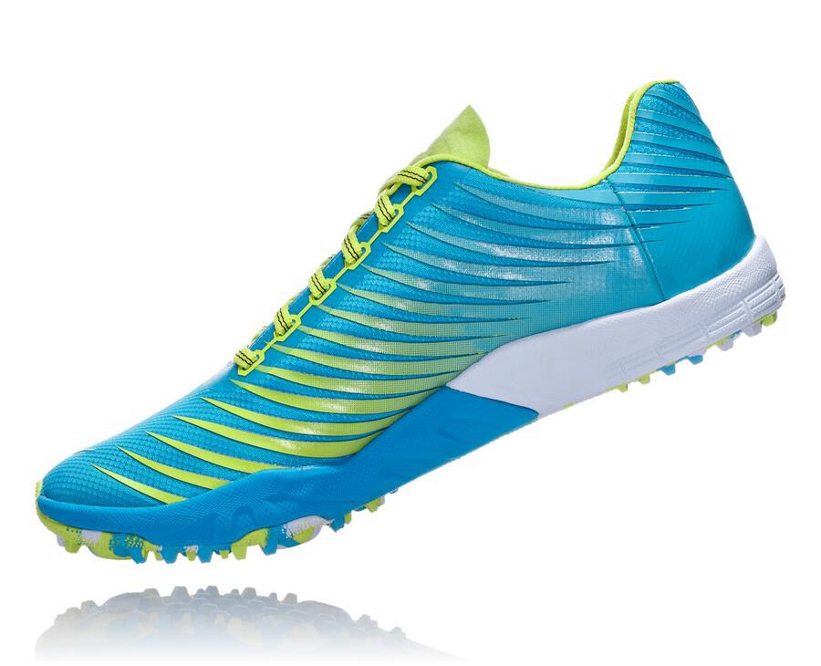 Spikes Atletismo Hoka One One Feminino Azuis/Verdes - Evo Xc - 153-VWRPDE